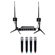 VocoPro System, coaxial, BOOST-ACAPELLA-4-600ft. Long-Range Digital, Wireless Microphone Package Boost-Acapella-4