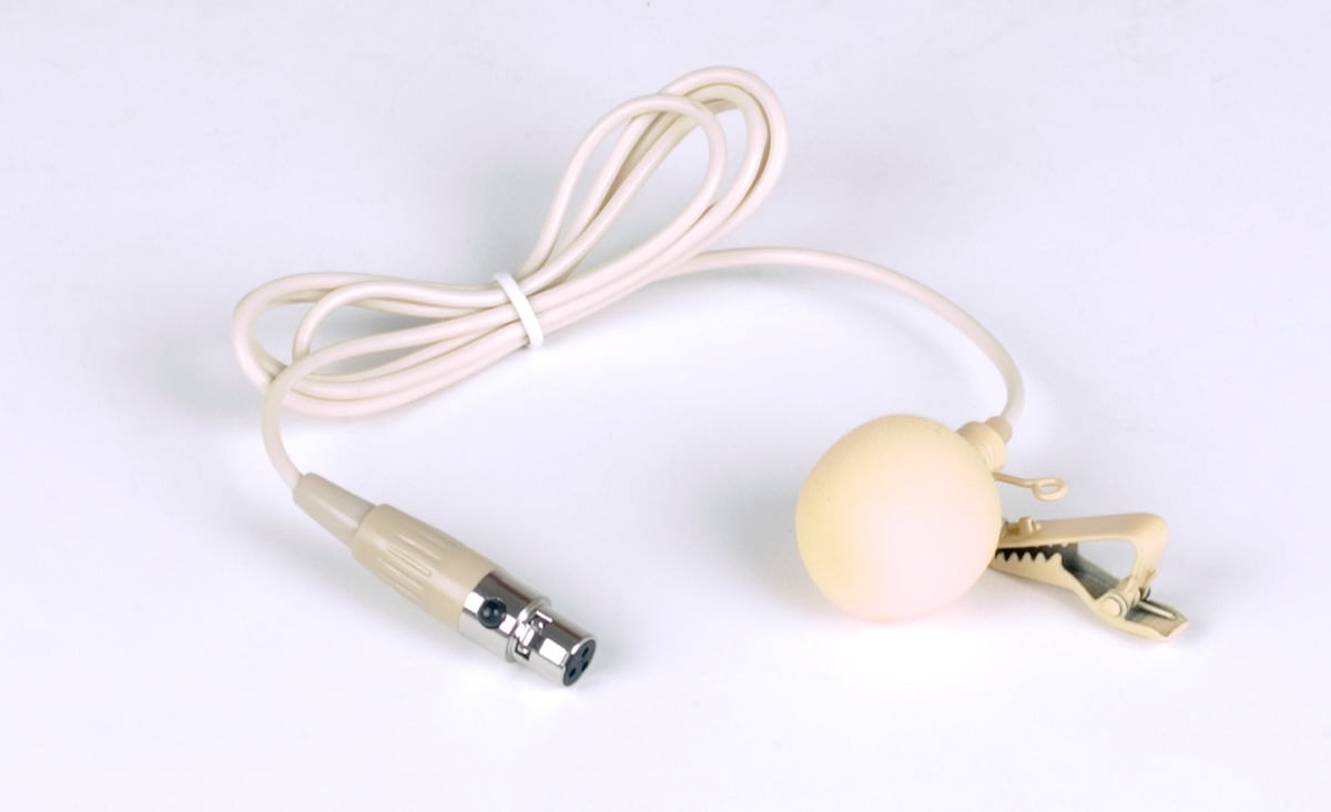 Beige color lapel Microphone for UBP & Hybrid-BP