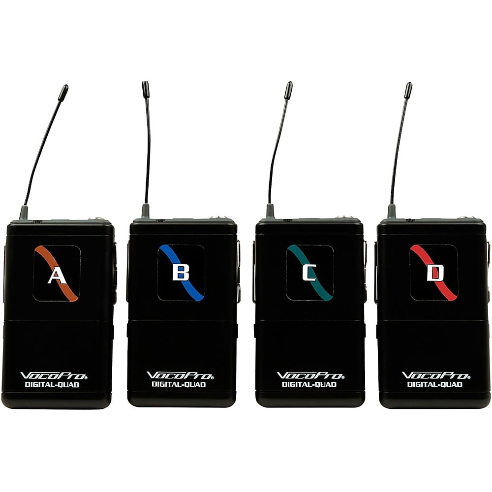 VocoPro FIELD-QUAD-B Portable 4 Lavalier Field/Camera-Mountable Wireless Microphone System, 902-927.2mHz Band 11