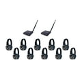 thumbnail image 1 of VocoPro SILENT-DISCO-PRO-210 PRO Long-Range Silent Disco/Event Package with Two Transmitters and Ten Headphone Over Ear Receivers, 1 of 6