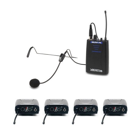 VocoPro 900 MHz One Way Communication System Transmitters & 4 Receivers