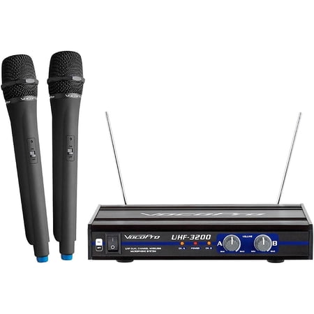 UHF-Dual Channel Wireless Microphone System