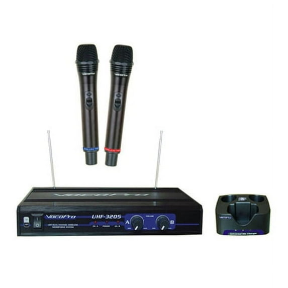 VocoPro UHF-3205 Dual-Channel Wireless Microphone System