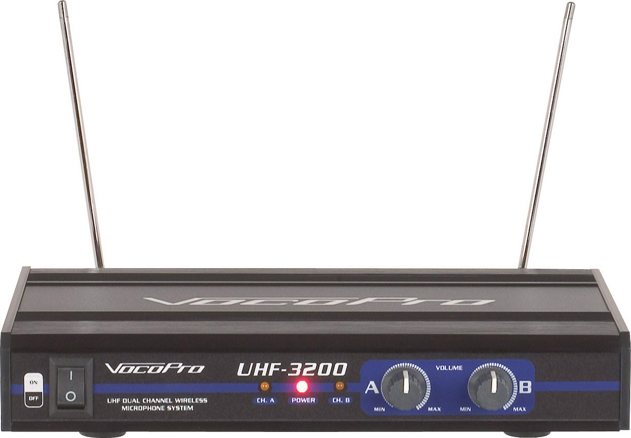 VocoPro UHF3200 Wireless Handheld Microphone System