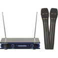 thumbnail image 1 of VocoPro VHF-3005 Dual Channel VHF Wireless Microphone System, 21.00 x 21.00 x 23.00 ( Pack of 2 ), 1 of 1