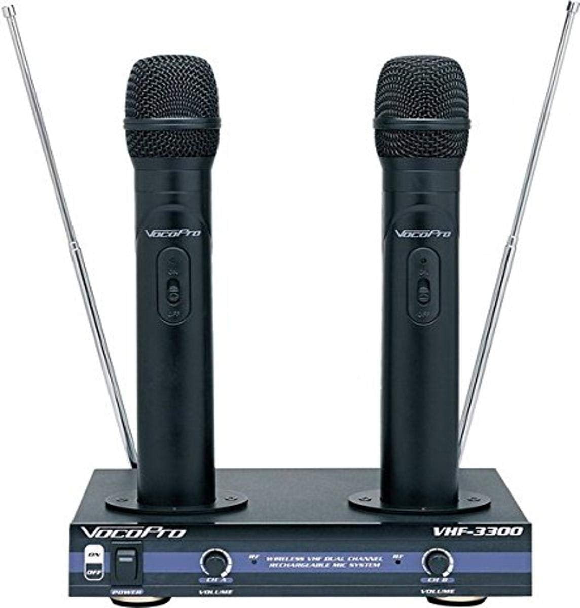VocoPro VHF-3300 Rechargeable Wireless Microphone