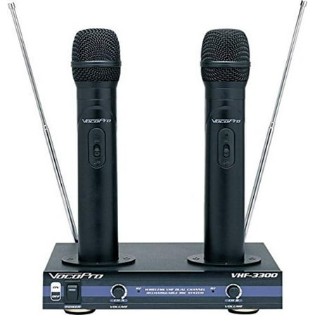VocoPro VHF-3300 Rechargeable Wireless Microphone