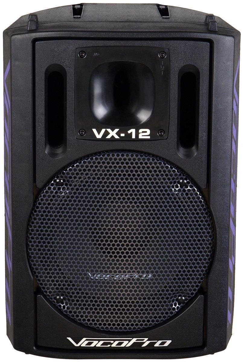VocoPro VX-12 500W Karaoke Vocal Passive Speaker 12 in. Black