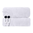 thumbnail image 1 of Vccoem Heated Mattress Pad Queen Size, Electric Bed Warmer with Dual Controller, 9 Heat Settings & 10-Hour Auto Shut-off, Machine Washable, White, 1 of 8