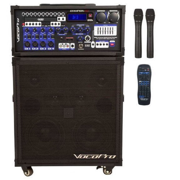 Vocopro CHAMPIONREC4 200w Pa Sys W/ Vhf Mod Ule 4 Set