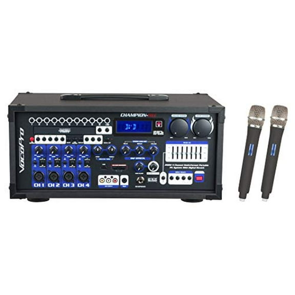 Vocopro CHAMPIONREC9 Champion-rec-9 200w Multi-format Portable P.a. System With Digital Recorder/ Uhf Wireless Mic System