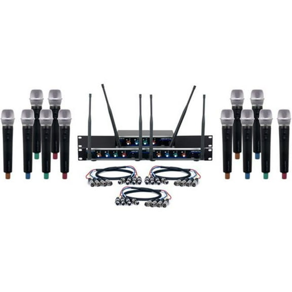 Vocopro HYBRIDACAPELLA12 Twelve-Channel Hybrid Wireless System with Handheld Microphones