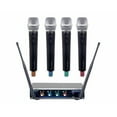 thumbnail image 1 of Four Channel Wireless Handheld Microphone System Mic-on-Chip Technology H1 Frequency, 1 of 6