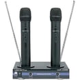 thumbnail image 1 of Vocopro VHF33002 2 Channel VHF Rechargeable Wireless Microphone, Black, 1 of 1