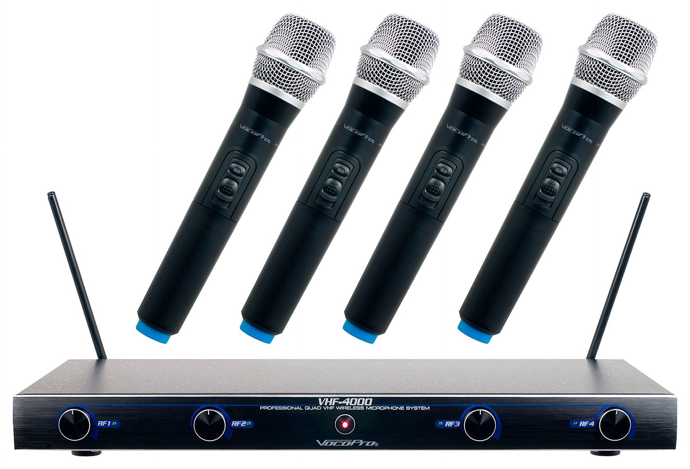 VHF-4000-1 - Professional Quad VHF Wireless Microphones System