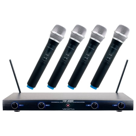 VHF-4000-1 - Professional Quad VHF Wireless Microphones System