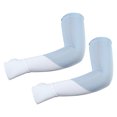 thumbnail image 1 of Vocoste 1 Pair Cooling Arm Sleeves for Women Sports Arm Sleeve Covers Sun Protection Blue White, 1 of 7