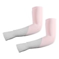 thumbnail image 1 of Vocoste 1 Pair Cooling Arm Sleeves for Women Sports Arm Sleeve Covers Sun Protection Pink Gray, 1 of 7