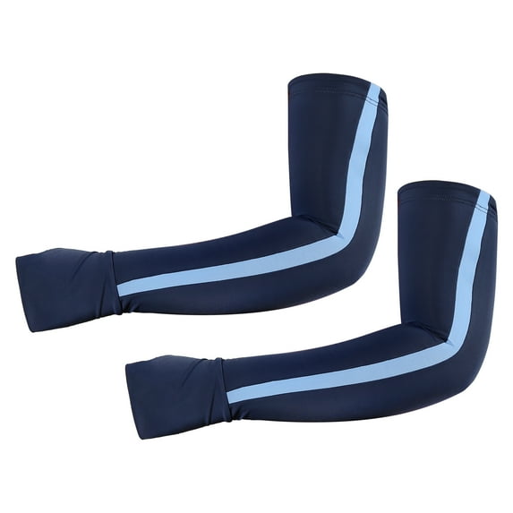 Vocoste 1 Pair Cooling Arm Sleeves for Women Sports Arm Sleeve Sun Protection Blue