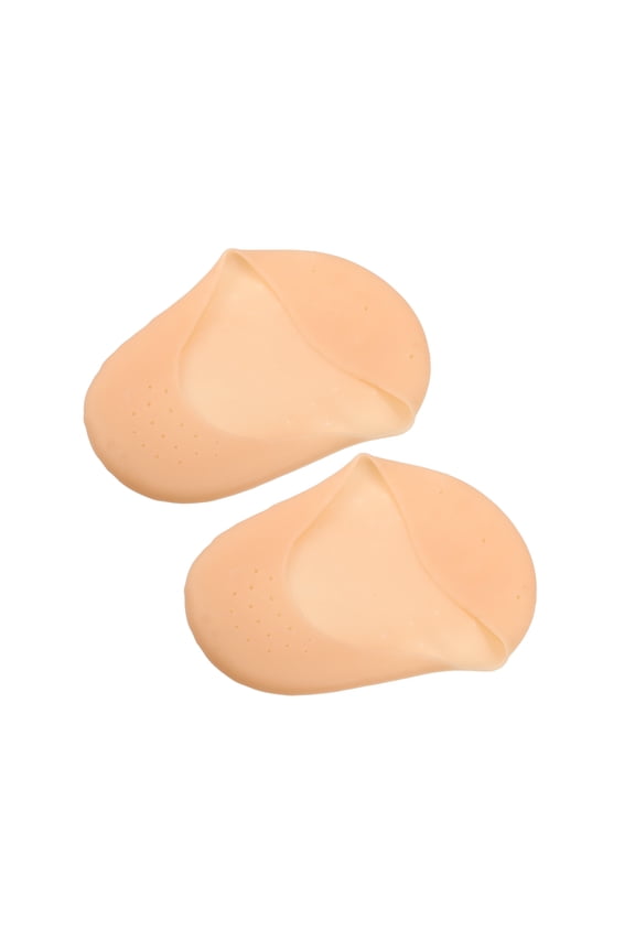 1 Pair Moisturizing Gel Socks Cracked Foot Care Protector No Show Silicone Socks L Size Beige