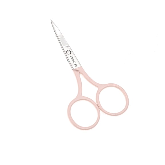 Vocoste 1 Pc 2.0 Embroidery Scissors Grooming Scissors For Bathroom Stainless Steel Gradual Pink