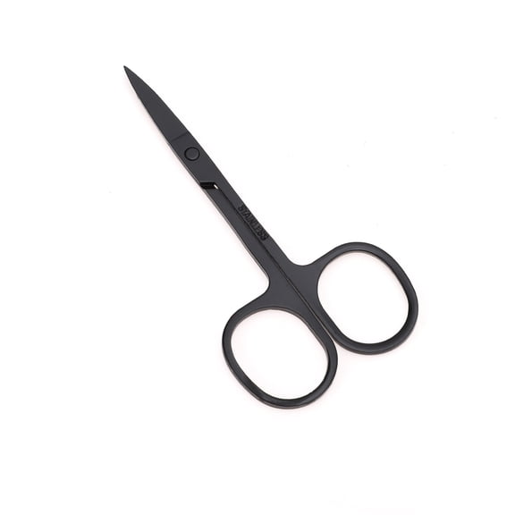 Vocoste 1 Pc 2.0A Scissors Eyebrow Trimmer Scissors For Beauty Parlor Stainless Steel Black