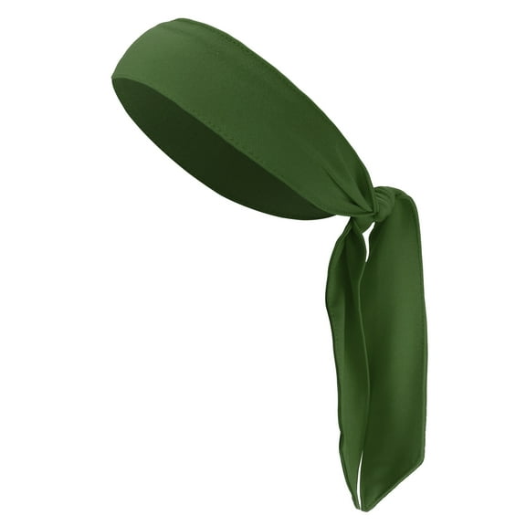 Vocoste 1 Pc Adjustable Nonslip Sweat Wicking Tennis Tie Headband Sweatband for Men Women Green