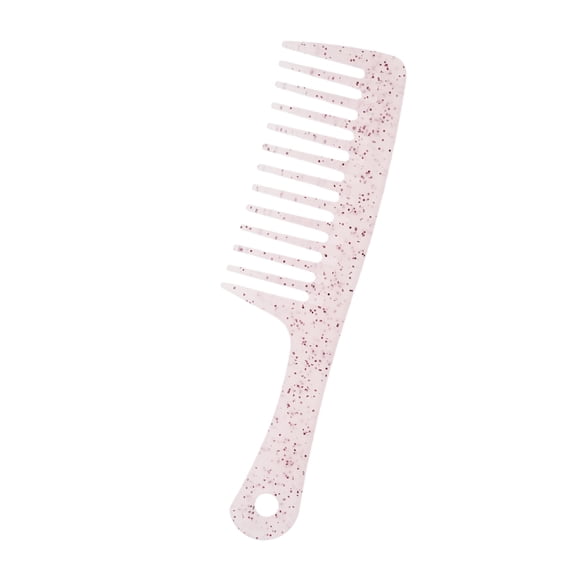 Vocoste 1 Pc Anti-Static Wide Tooth Comb for Curly Thin Hair Plastic Rose Red