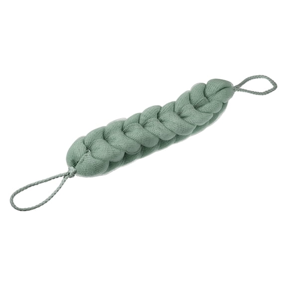 Vocoste 1 Pc Bath Shower Loofah Sponge Body Puffs for Bathroom Shower 11.42"x2.2"x1.97" Green