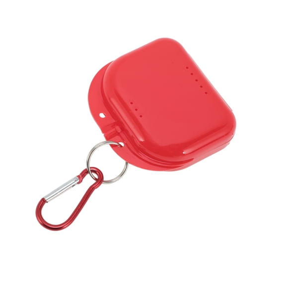Vocoste 1 Pc Braces Box with Buckle Compact Braces Storage Box Red