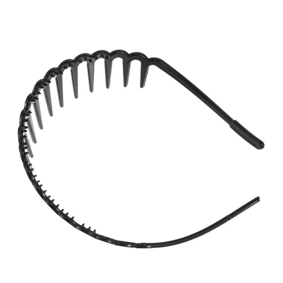 Vocoste 1 Pc Classic Flower Edge Anti-Slip Toothed Hairband for Women for Girls Black
