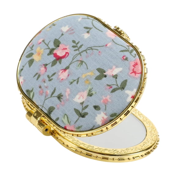 Vocoste 1 Pc Compact Mirror for Purses Flower Blue