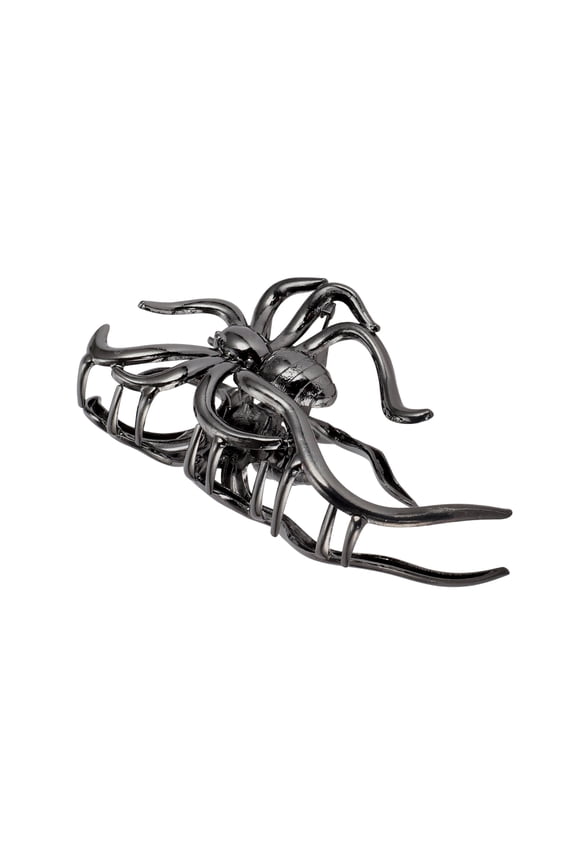 1 Pc Halloween Spider Style Hair Clips Hairdo Clip for Women 4.33" Length Black