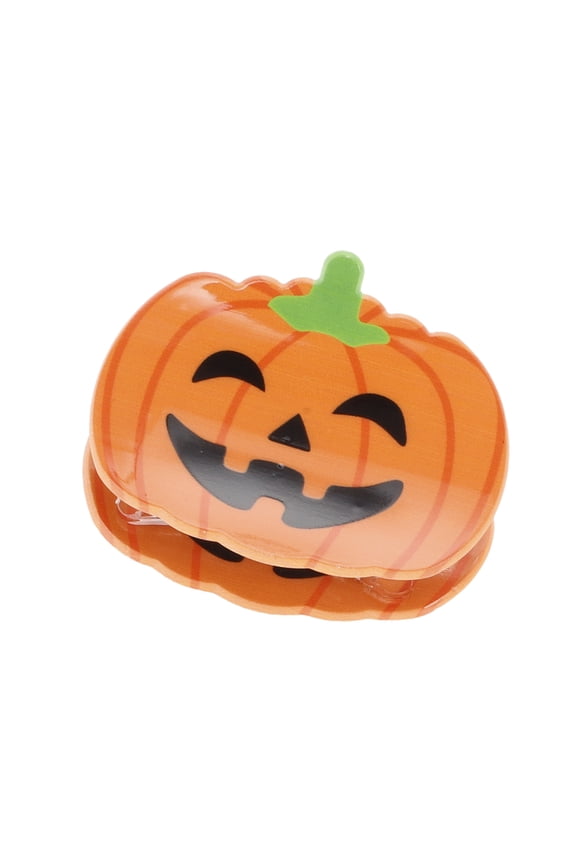 1 Pc Halloween Spider Style Hair Clips for Women 3.15" Length Black Orange