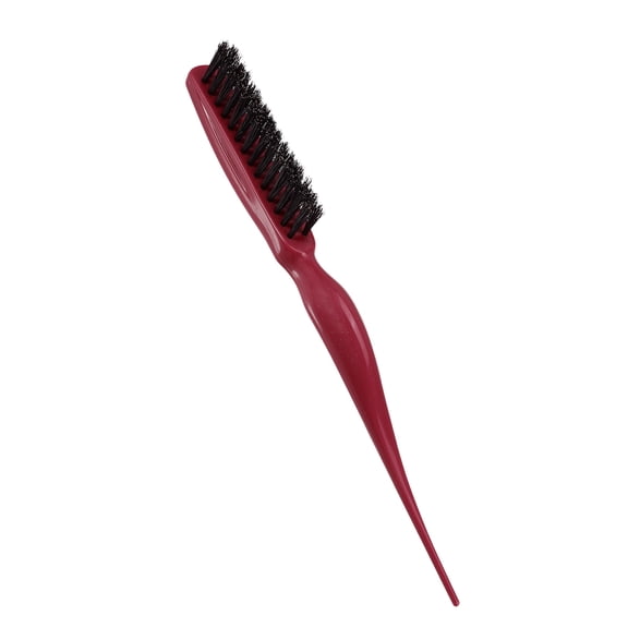 Vocoste 1 Pc Nylon Teasing Brush Three Row Salons Teasing Brush Red 8.86" Length