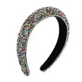 thumbnail image 1 of Vocoste 1 Pc Rhinestone Headband Bling Padded Hairband Glittered Hair Accessories for Women Multicolor 1.18 inch, 1 of 7