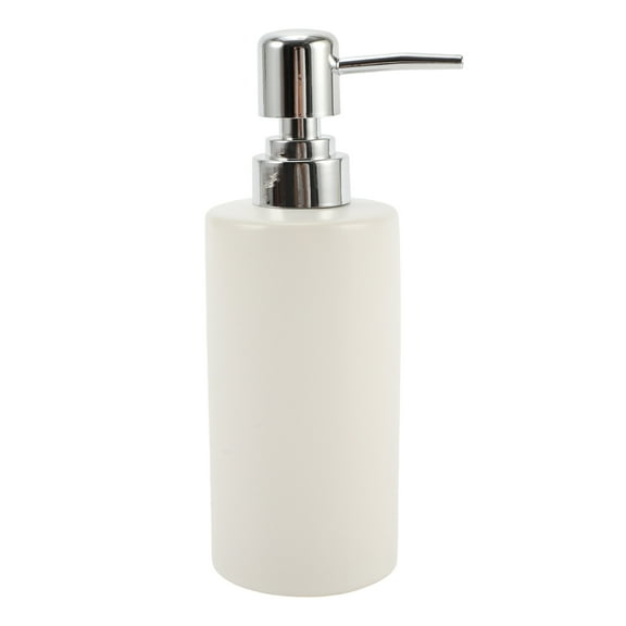 Vocoste 1 Pc Simple Cylindrical Soap Pump Dispenser for Bathroom Hotel 300ml White