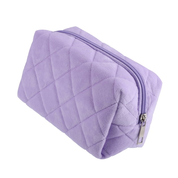 Vocoste 1 Pc Travel Makeup Bag Makeup Brush Holder Makeup Organizer Bag Cosmetics Storage Bag Purple Cloth