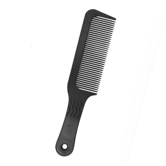 Vocoste 1 Pc Women Durable Wave Stripe Hair Comb for Curly Thick Straight Wavy Hair Black ABS