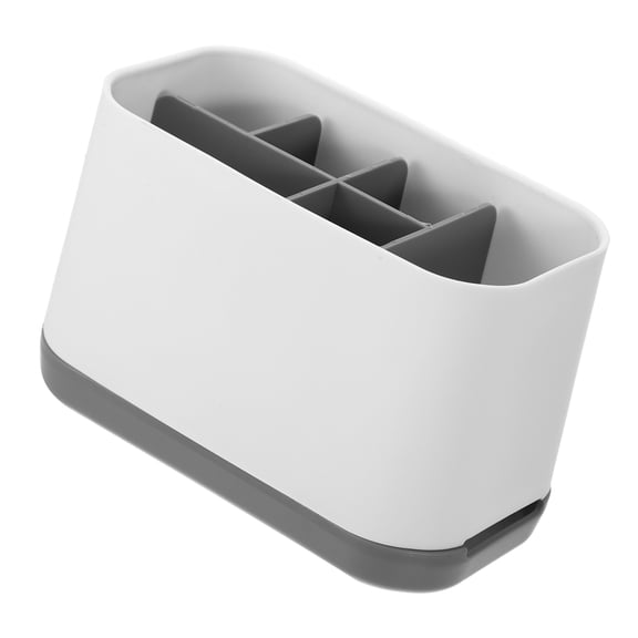 Vocoste 1 Pcs Removable Toothbrush Holder Toothbrush Organizer for Bathroom Plastic Gray White