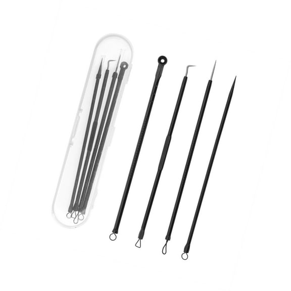 Vocoste 1 Set Facial Pimple Extractor Tool Set Black