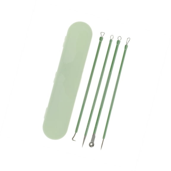 Vocoste 1 Set No Word Plastic Box Pimple Remover Tool Kit Green