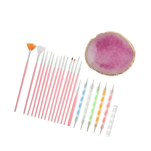 Vocoste 1 Set Portable Nail Art Palette Resin Pink