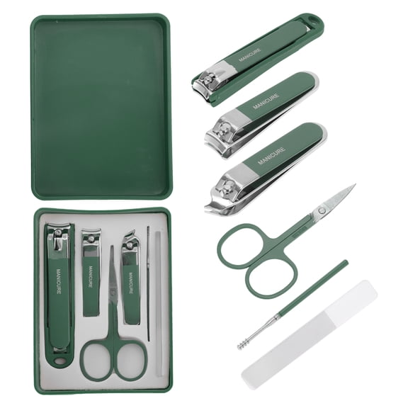 Vocoste 1 Set Splash-proof Nail Clipper Kit for Women for Men Green