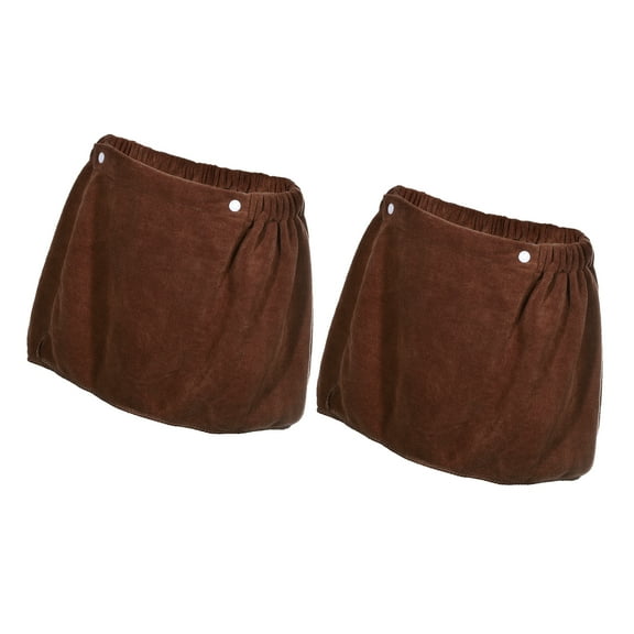 Vocoste 2 Pcs Men's Bath Wrap Towel Body Wrap for Shower Spa Robes 30x140cm Brown
