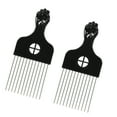 thumbnail image 1 of Vocoste 2 Pcs Metal Hair Pick Metal African Hair Picks Afro Hair Pick Comb for Women and Men 6.61"x2.83", 1 of 6