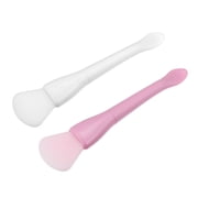 Vocoste 2 Pcs Silicone Face Mask Brushes Face Mask Applicator Brushes Soft Silicone Brushes White Pink