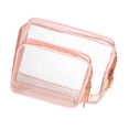 thumbnail image 1 of Vocoste 2 Pcs Women Waterproof Makeup Bag for Business Travel Vacation Camping Pink, 1 of 6