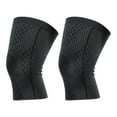 thumbnail image 1 of Vocoste 2pcs Knee Sleeves Knee Brace Knee Support Compression Brace for Women Men Nylon Black Size L, 1 of 6