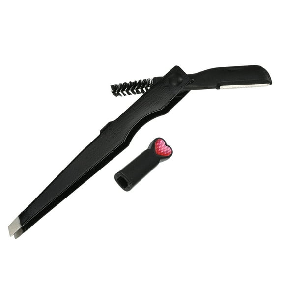 Vocoste 3 In1 Eyebrow Shaping Tool Eyebrow Trimmer Eyebrow Clip Eyebrow Brush Black 5.04" Length